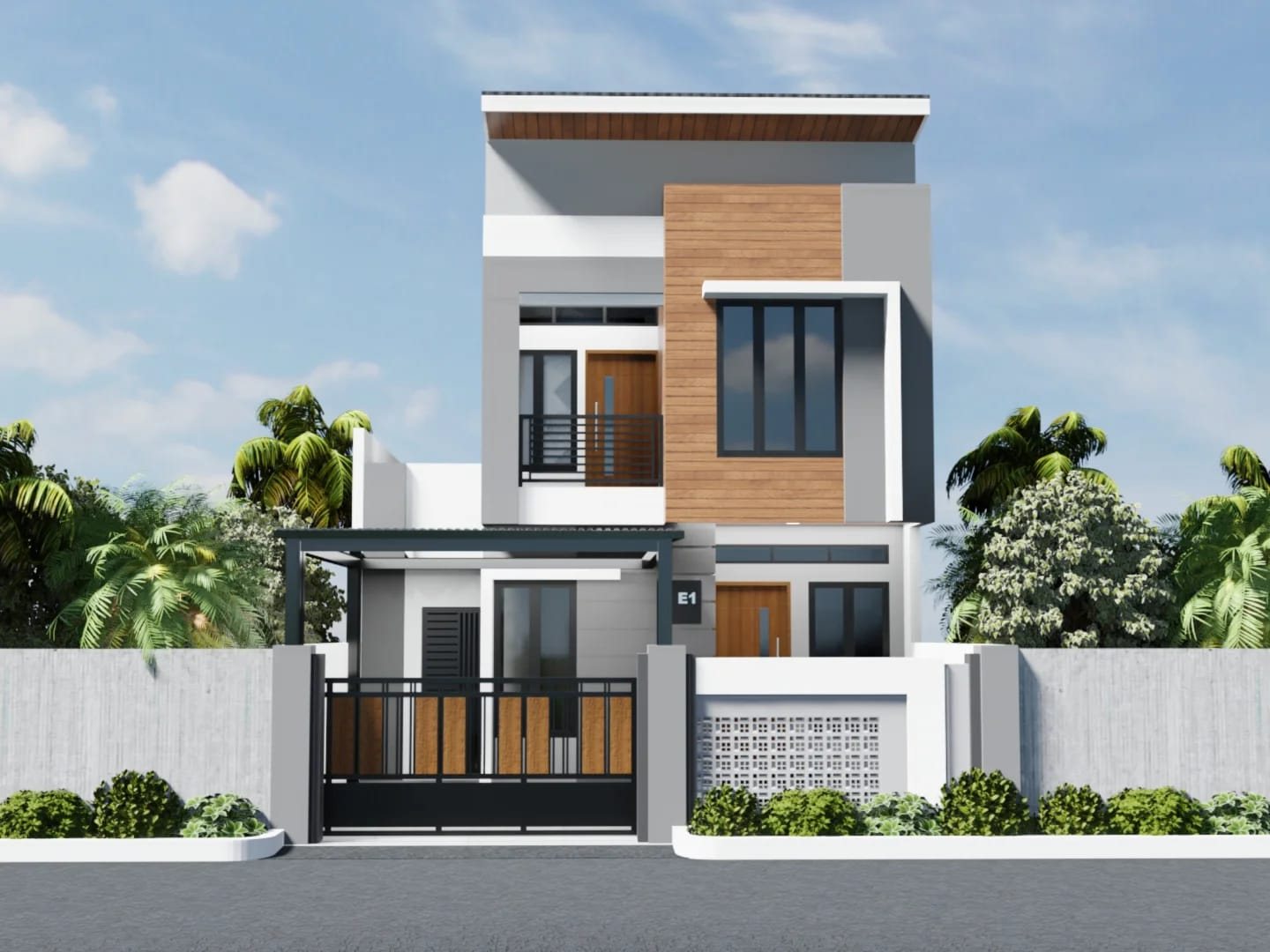 Desain Fasad Modern E1